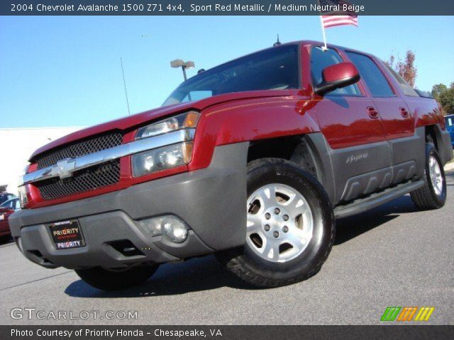 2004 Chevrolet Avalanche 1500 Z71 4x4 in Sport Red Metallic