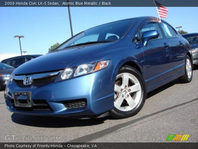 2009 Honda Civic LX-S Sedan in Atomic Blue Metallic