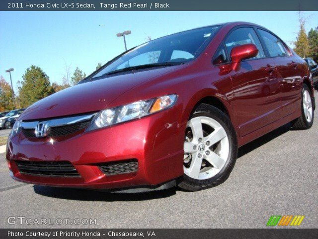 2011 Honda Civic LX-S Sedan in Tango Red Pearl
