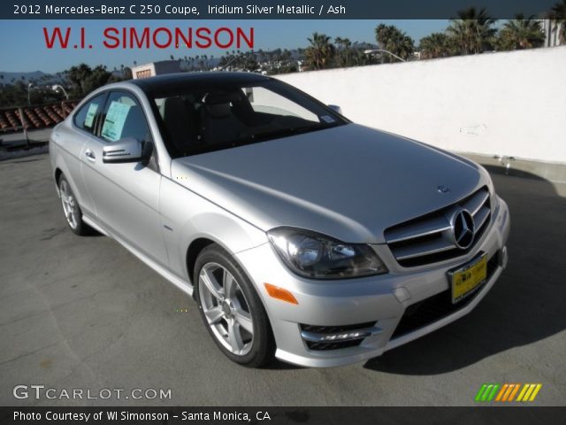 2012 Mercedes-Benz C 250 Coupe in Iridium Silver Metallic