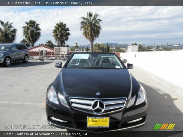 2012 Mercedes-Benz E 350 Cabriolet in Black