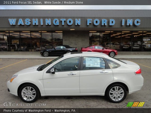 2011 Ford Focus SEL Sedan in White Suede
