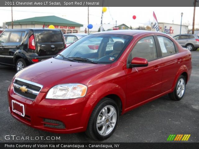 2011 Chevrolet Aveo LT Sedan in Sport Red