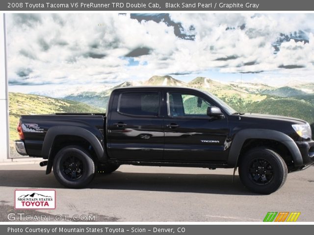 2008 Toyota Tacoma V6 PreRunner TRD Double Cab in Black Sand Pearl