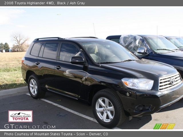 2008 Toyota Highlander 4WD in Black