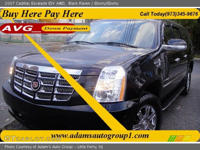 2007 Cadillac Escalade ESV AWD in Black Raven