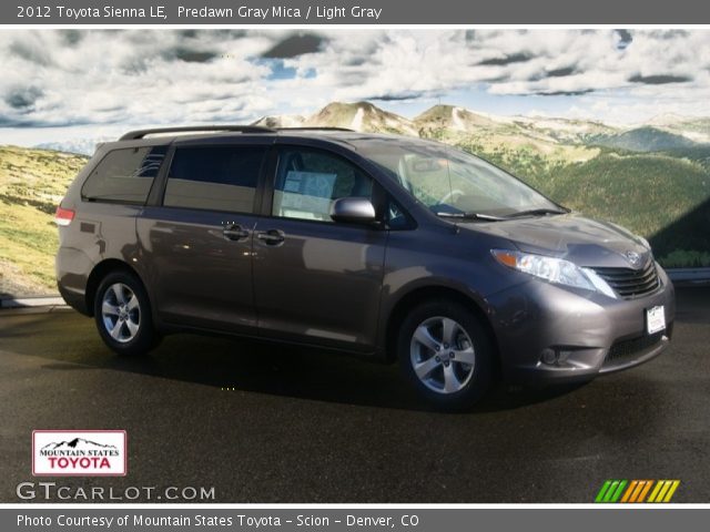 2012 Toyota Sienna LE in Predawn Gray Mica