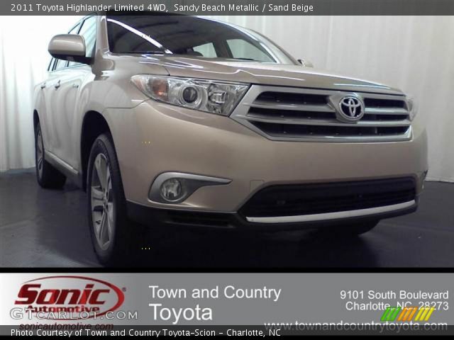 2011 Toyota Highlander Limited 4WD in Sandy Beach Metallic