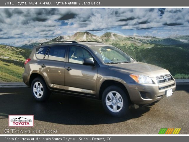 2011 Toyota RAV4 I4 4WD in Pyrite Metallic