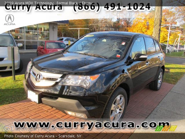 2009 Acura MDX Technology in Formal Black