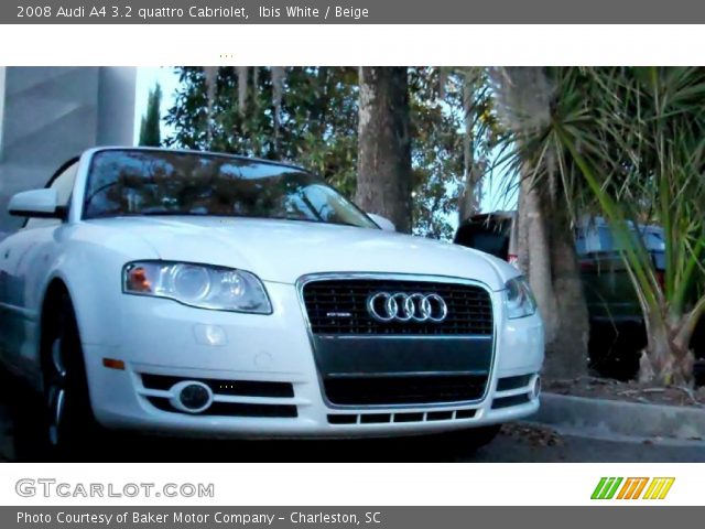 2008 Audi A4 3.2 quattro Cabriolet in Ibis White
