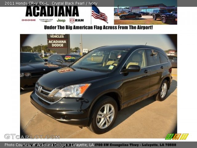 2011 Honda CR-V EX-L in Crystal Black Pearl