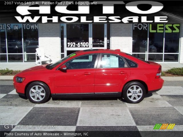 2007 Volvo S40 2.4i in Passion Red