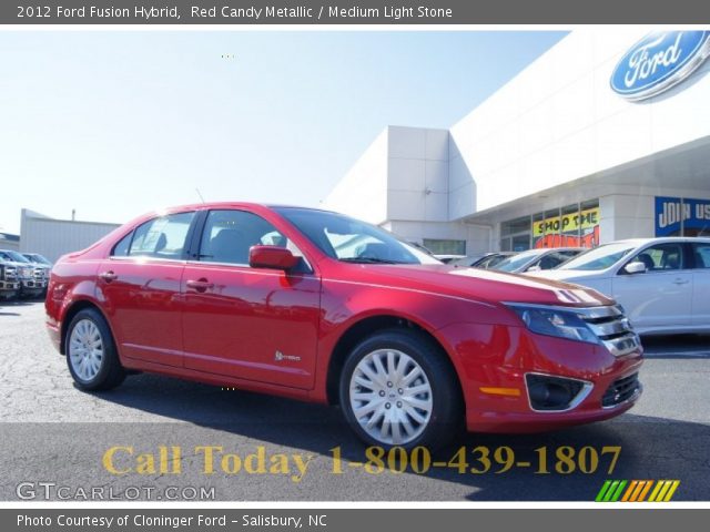 2012 Ford Fusion Hybrid in Red Candy Metallic