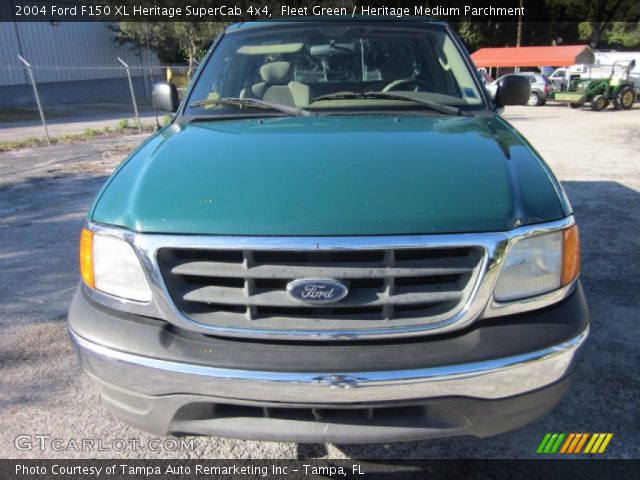 2004 Ford F150 XL Heritage SuperCab 4x4 in Fleet Green