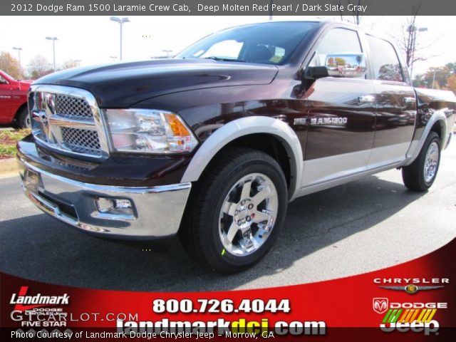 2012 Dodge Ram 1500 Laramie Crew Cab in Deep Molten Red Pearl
