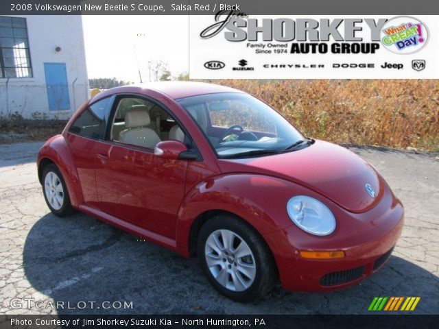 2008 Volkswagen New Beetle S Coupe in Salsa Red