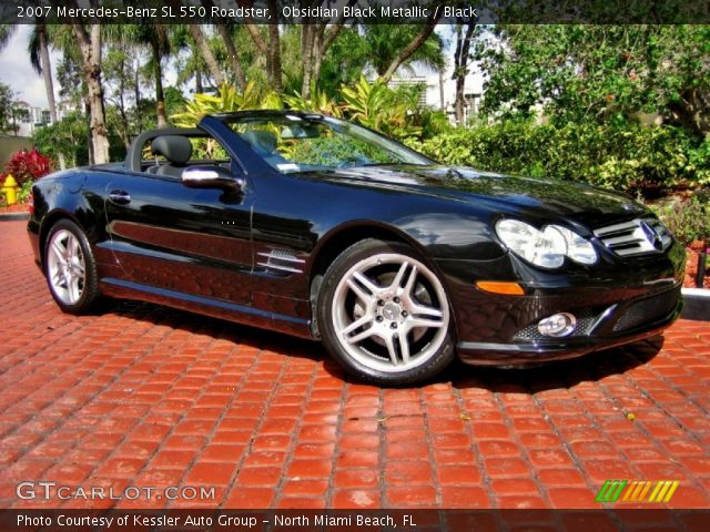 2007 Mercedes-Benz SL 550 Roadster in Obsidian Black Metallic