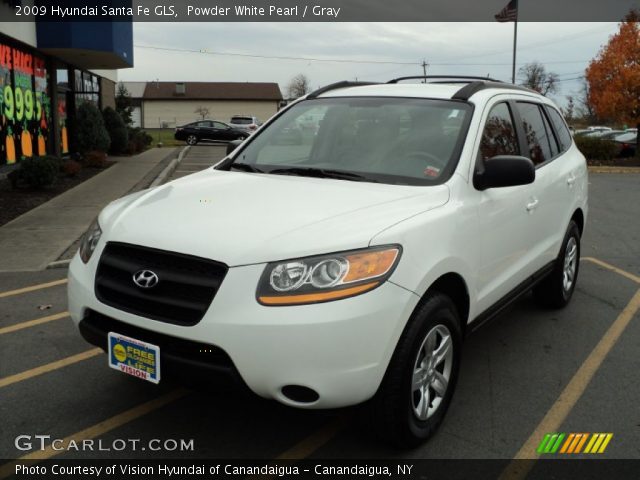 2009 Hyundai Santa Fe GLS in Powder White Pearl
