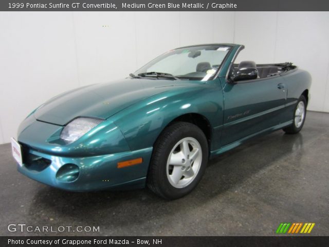 1999 Pontiac Sunfire GT Convertible in Medium Green Blue Metallic