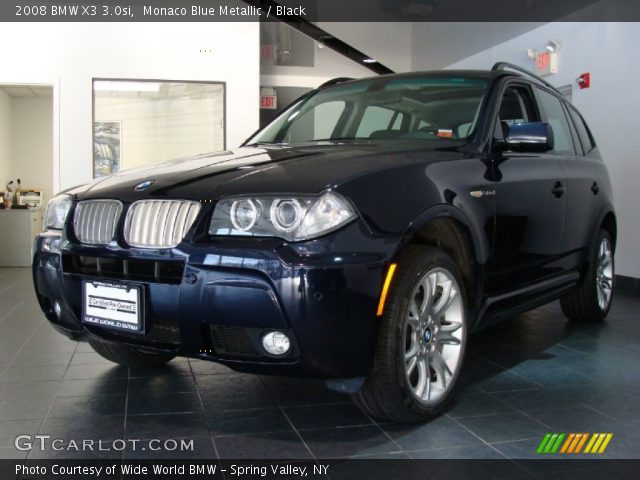 2008 BMW X3 3.0si in Monaco Blue Metallic