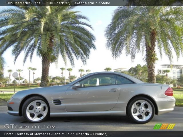2005 Mercedes-Benz SL 500 Roadster in Pewter Metallic