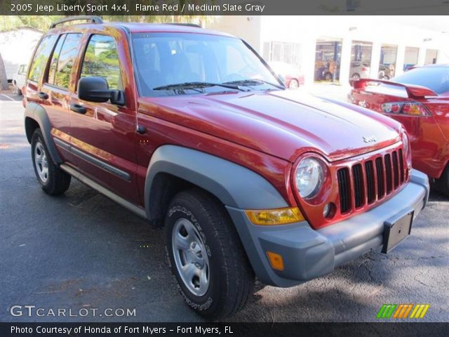 2005 Jeep Liberty Sport 4x4 in Flame Red