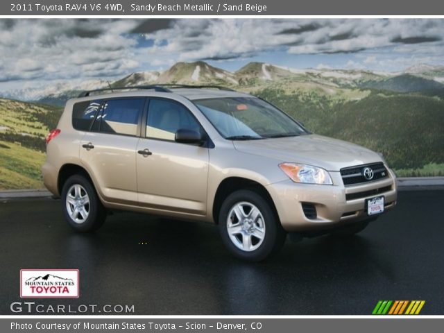 2011 Toyota RAV4 V6 4WD in Sandy Beach Metallic