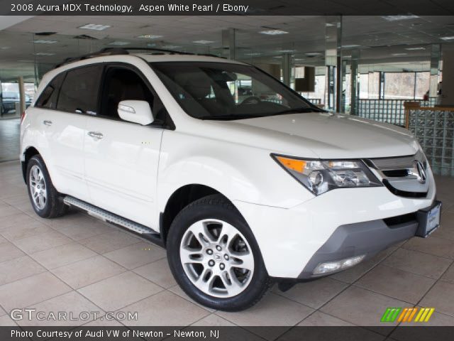 2008 Acura MDX Technology in Aspen White Pearl