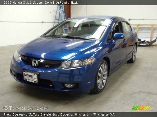 2009 Honda Civic Si Sedan in Dyno Blue Pearl