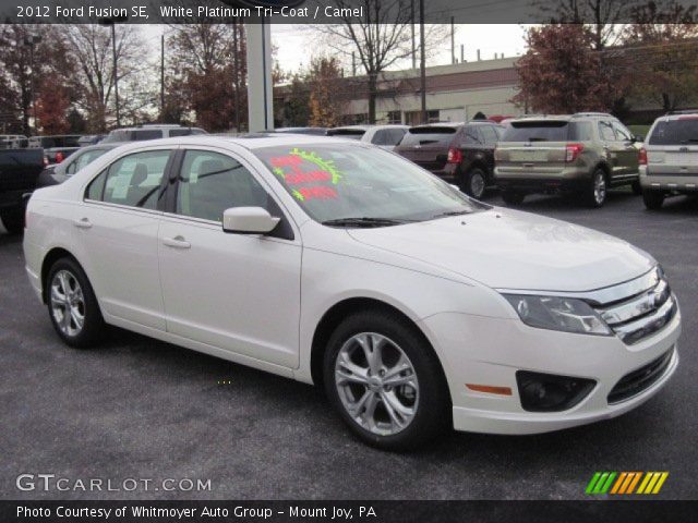 2012 Ford Fusion SE in White Platinum Tri-Coat
