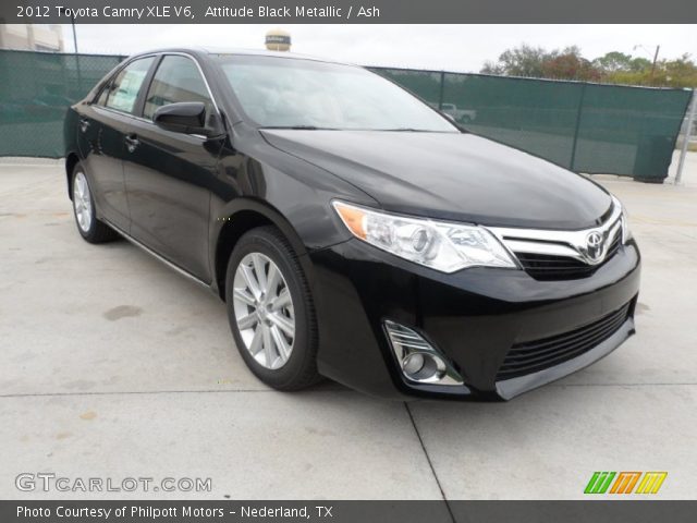 2012 Toyota Camry XLE V6 in Attitude Black Metallic