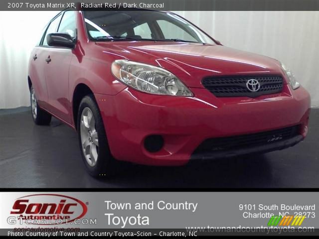 2007 Toyota Matrix XR in Radiant Red