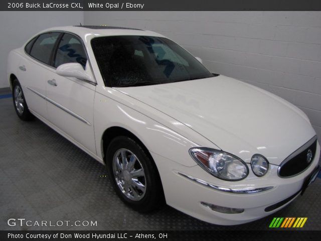 White Opal 2006 Buick Lacrosse Cxl Ebony Interior