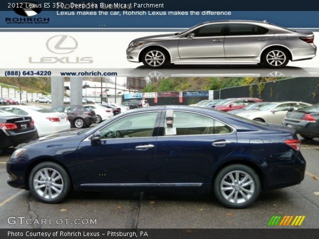 2012 Lexus ES 350 in Deep Sea Blue Mica