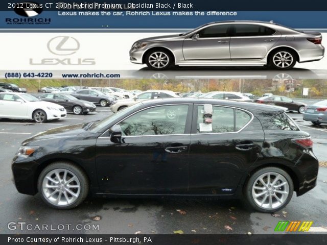 2012 Lexus CT 200h Hybrid Premium in Obsidian Black