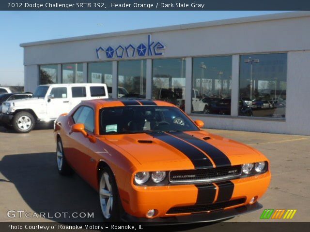2012 Dodge Challenger SRT8 392 in Header Orange