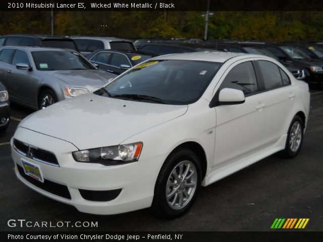 2010 Mitsubishi Lancer ES in Wicked White Metallic
