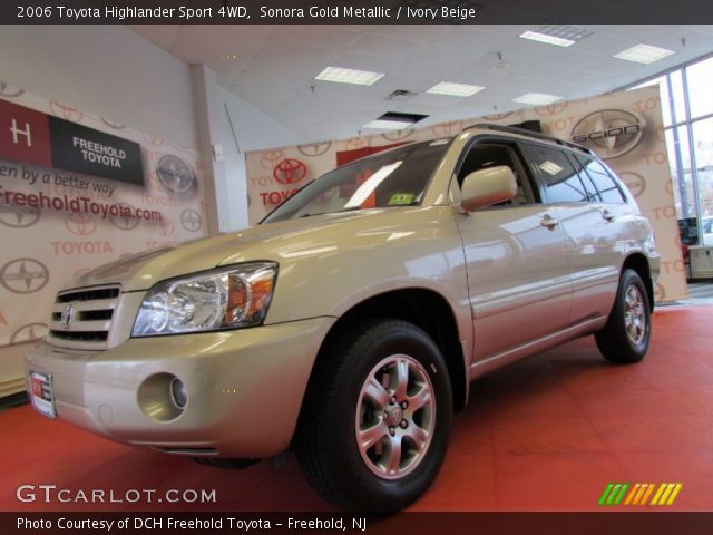 2006 Toyota Highlander Sport 4WD in Sonora Gold Metallic