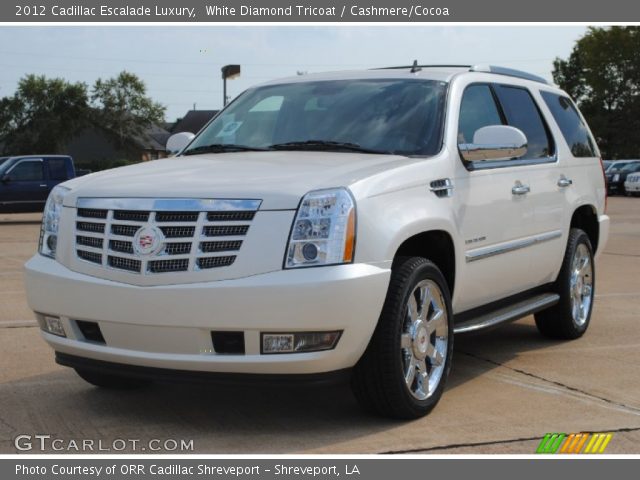 2012 Cadillac Escalade Luxury in White Diamond Tricoat