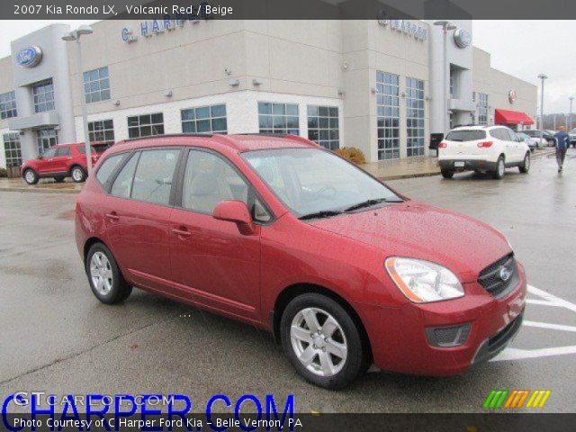2007 Kia Rondo LX in Volcanic Red