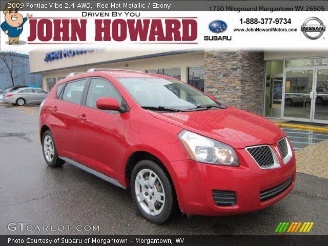 2009 Pontiac Vibe 2.4 AWD in Red Hot Metallic