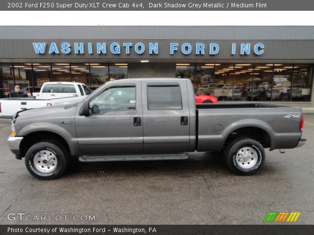 2002 Ford F250 Super Duty XLT Crew Cab 4x4 in Dark Shadow Grey Metallic