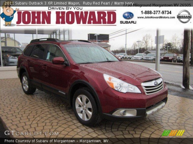 2011 Subaru Outback 3.6R Limited Wagon in Ruby Red Pearl