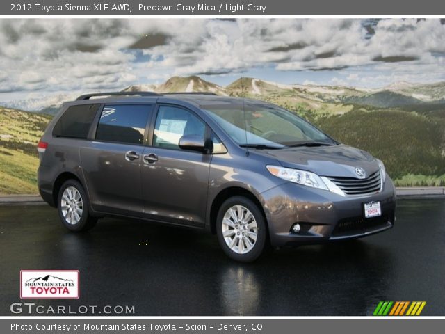 2012 Toyota Sienna XLE AWD in Predawn Gray Mica