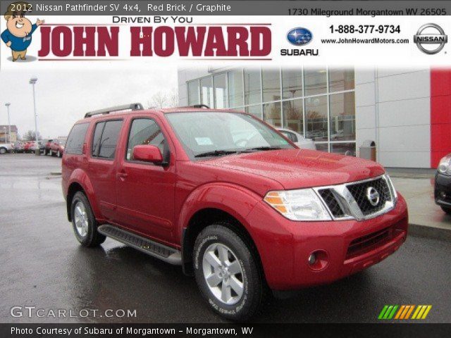 2012 Nissan Pathfinder SV 4x4 in Red Brick