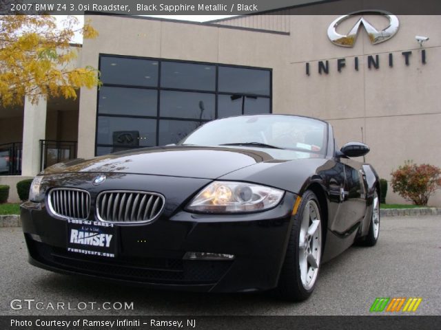 2007 BMW Z4 3.0si Roadster in Black Sapphire Metallic