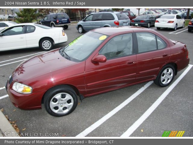2004 Nissan Sentra 1.8 S in Inferno Red