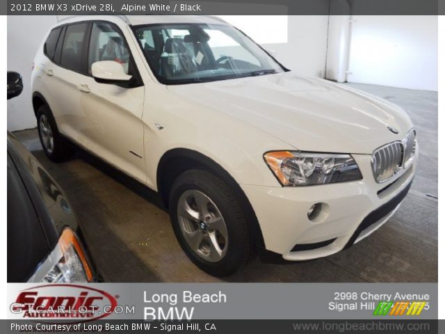 2012 BMW X3 xDrive 28i in Alpine White
