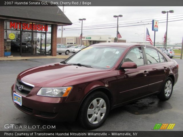 2007 Hyundai Sonata GLS in Dark Cherry Red
